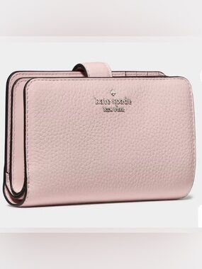 Kate Spade Lena Bifold Wallet Medium Tutu Pink Pebbled Leather NWT